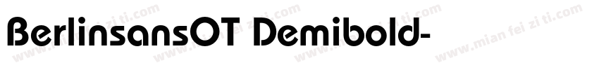 BerlinsansOT Demibold字体转换